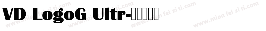 VD LogoG Ultr字体转换